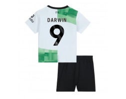 Liverpool Darwin Nunez #9 babykläder Bortatröja barn 2023-24 Korta ärmar (+ Korta byxor)